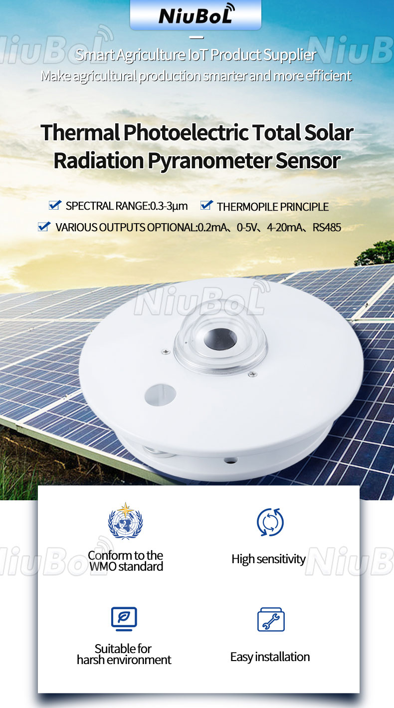 Light, Meteorology LPPYRA12... Series - Spectrally Flat Class B Pyranometers  with Shadow Ring - Senseca