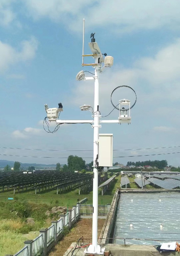 Installation of Pyranometers meteorological monitoring stations in solar photovoltaic power plants