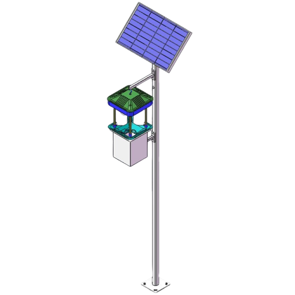 Wind-suction Solar Insect Trap Light