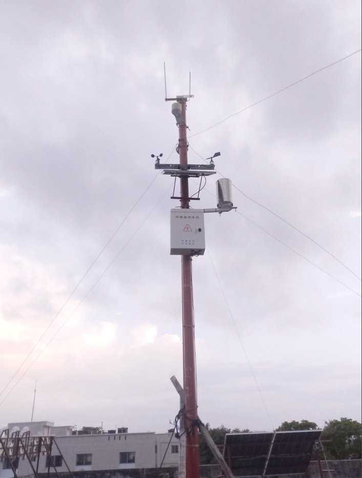 Outdoor enclosure and multi-sensor wiring for a NiuBoL PV weather station in Bangladesh